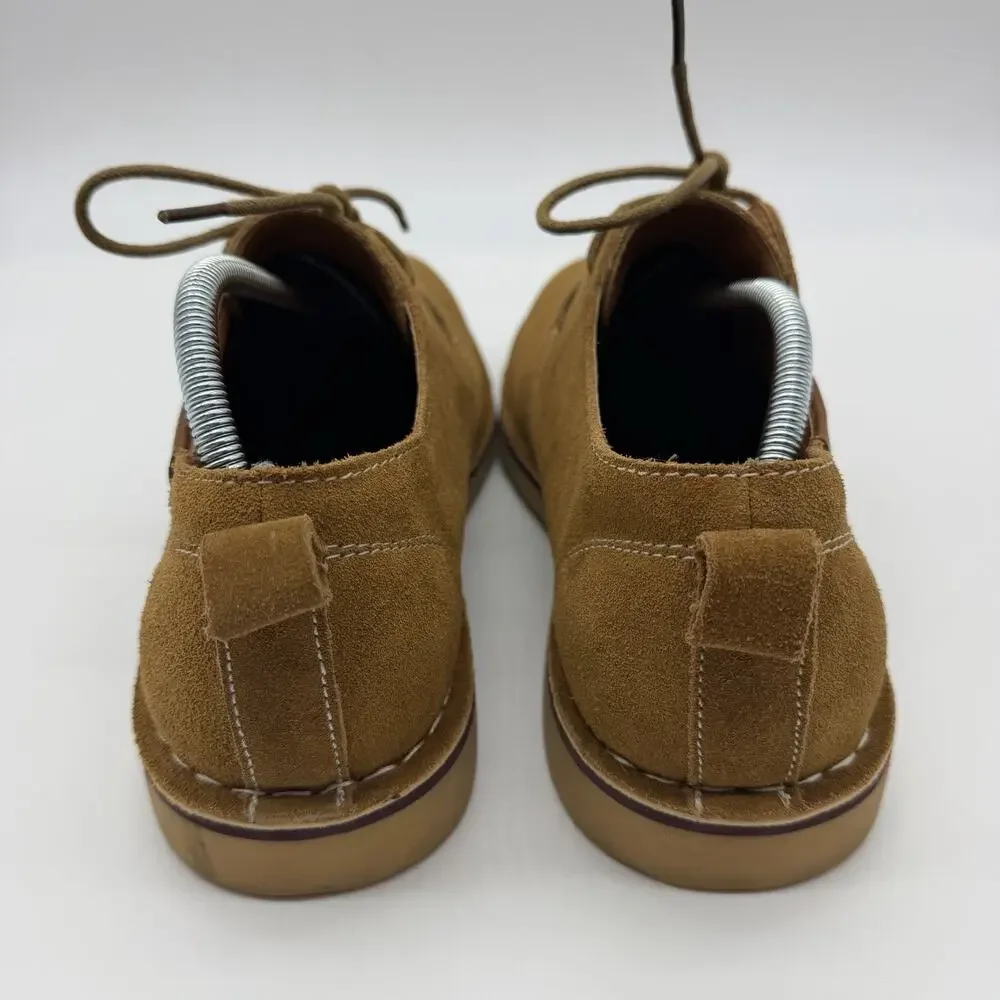 Propet Finn Mens 11.5 Wide E Tan Suede Oxford Shoes MCX022S Comfort Lace Up